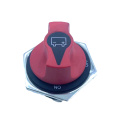 High voltage car battery isolation switch with knob